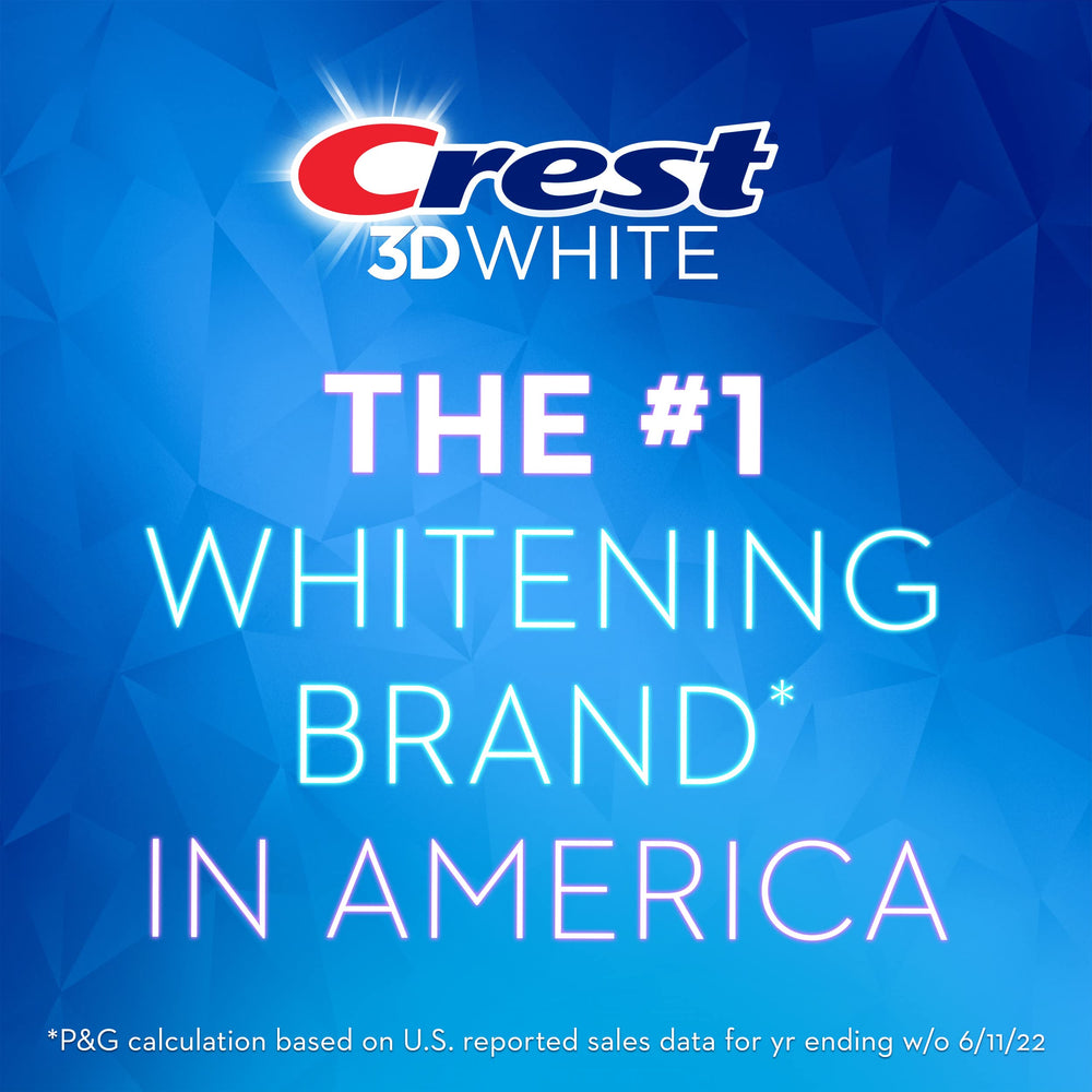 Two tubes of Crest 3D White Stain Eraser Polishing Mint toothpaste