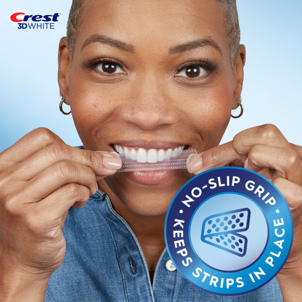 Before and after results of Crest 3D Whitestrips Age Renew after 3 weeks