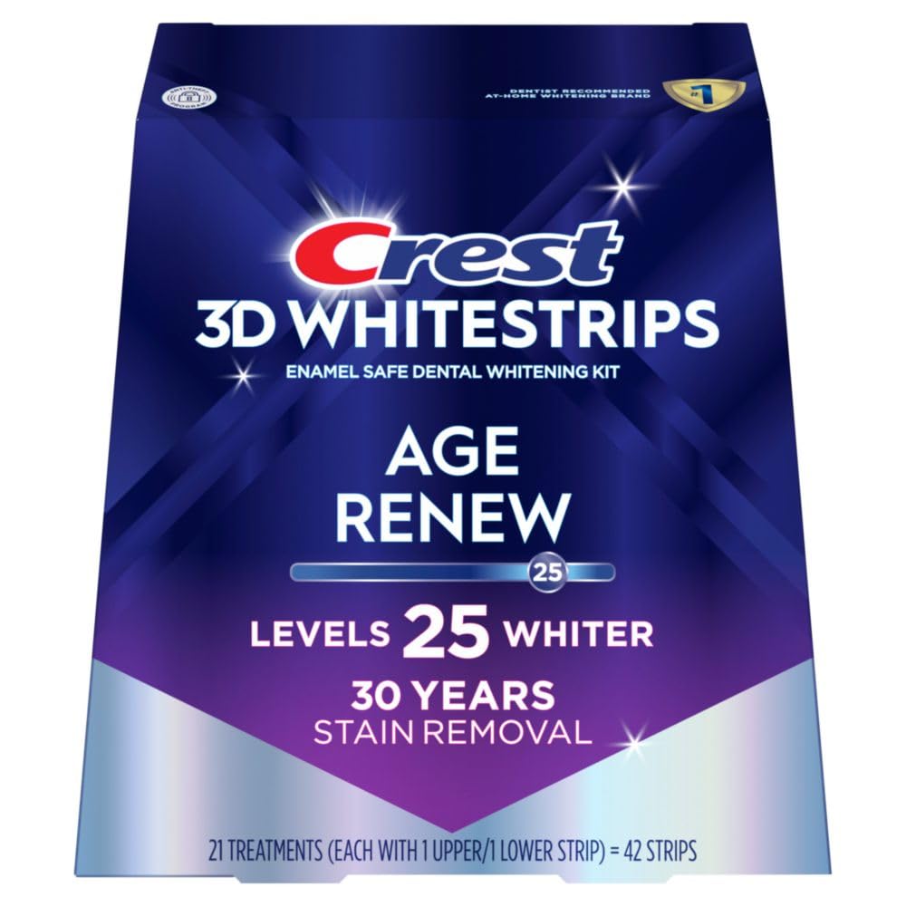 Crest 3D Whitestrips Age Renew hero image
