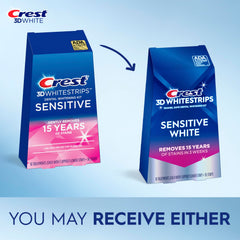 Contents of Crest 3D Whitestrips Sensitive kit