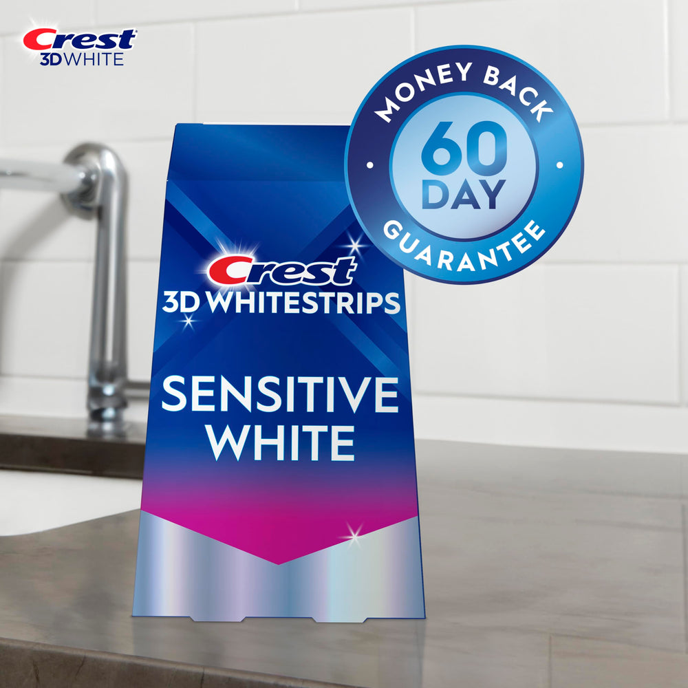 Top whitening strips (18) for Crest 3D Whitestrips Sensitive