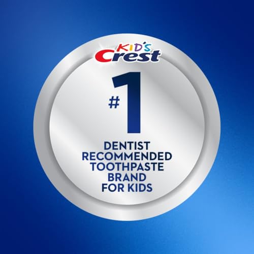 Dentist-recommended Crest Kids fluoride toothpaste for kids