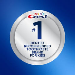 Dentist-recommended Crest Kids fluoride toothpaste for kids
