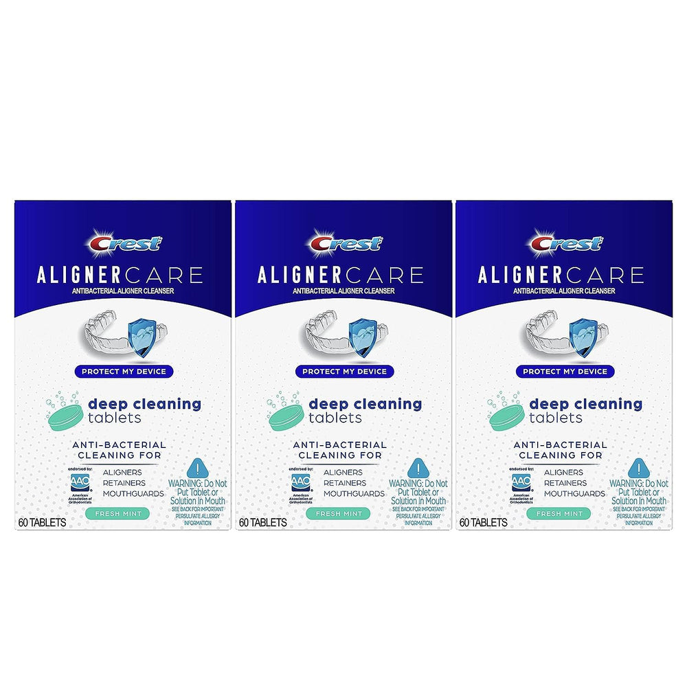 Hero image: Crest Aligner Care Deep Cleaning Tablets – 60-count pack of 3