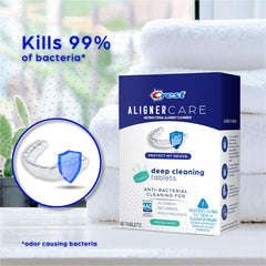 Three 60-count packs of Crest Aligner Care Deep Cleaning Tablets