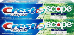 Main image of Crest Complete Whitening Plus Scope Outlast Ultra toothpaste 6.5 oz (184 g) 2-pack