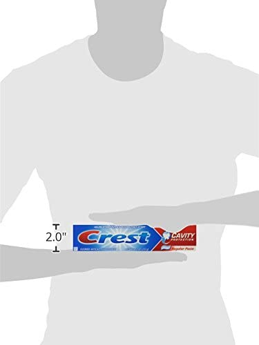 Back or side of Crest toothpaste tube showing usage directions