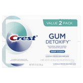 Crest Gum Detoxify Deep Clean Toothpaste 4.1 oz pack of 2 – packaging front