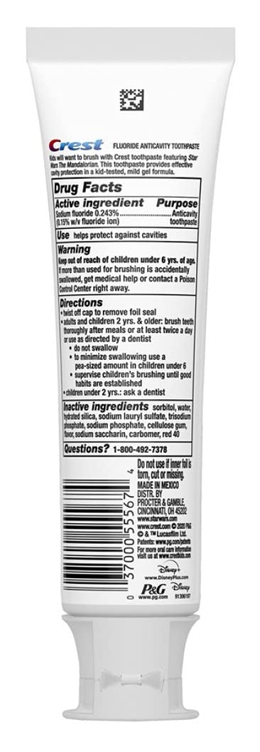 Crest Kids Star Wars Strawberry Toothpaste 4.2 oz Pack of 6 - image 2