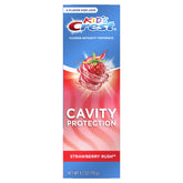 Crest Kid's Strawberry Rush fluoride toothpaste tube, 4.2 oz