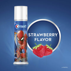 Cavity protection and enamel strengthening claims on Crest Kids packaging
