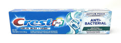 Active Foam + Whitening label on Crest toothpaste