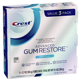 Crest Pro-Health Advanced Gum Restore Deep Clean toothpaste 3.7 oz pack of 3 - front view