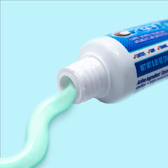 Stacks of Crest Pro-Health Clean Mint toothpaste tubes