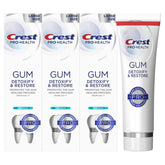 Three tubes of Crest Pro-Health Gum Detoxify & Restore Deep Clean Toothpaste