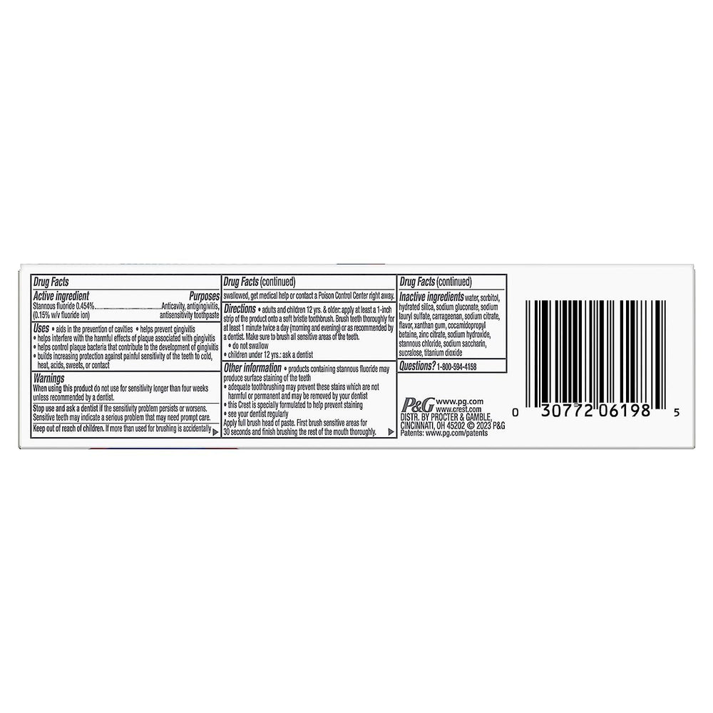 Crest Pro-Health Gum and Sensitivity packaging