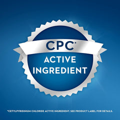 Back view of Crest Pro-Health Mouthwash bottle showing label details