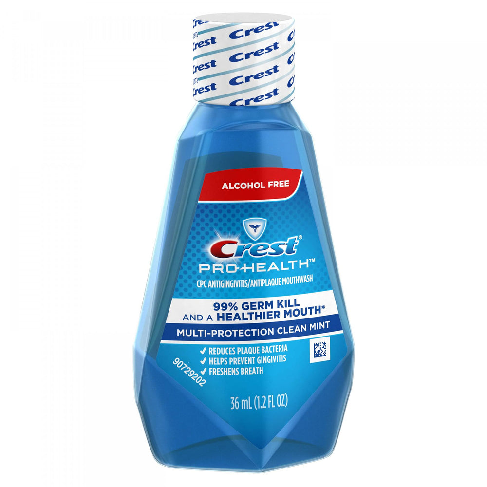 Crest Pro-Health Alcohol-Free Mouthwash 1.2 oz bottle, 48-pack