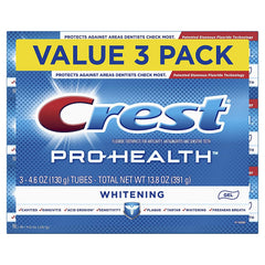 Crest Pro-Health Whitening Gel Toothpaste triple pack 4.6 oz tubes