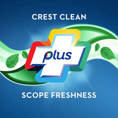 Enamel strengthening benefits of Crest + Scope toothpaste