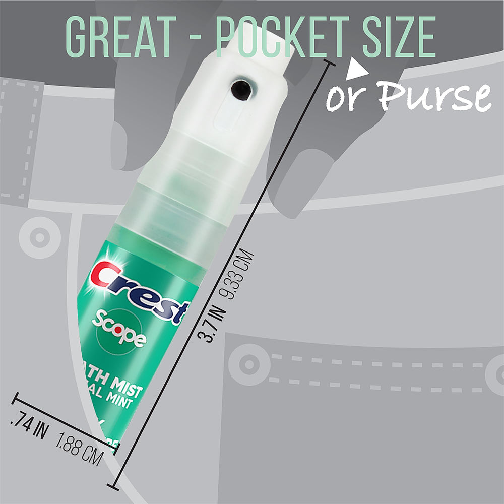 Mint Breath Mist bottle label close-up