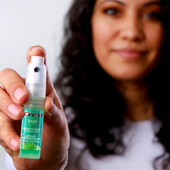 Crest Scope branding on the Mint Breath Mist bottle