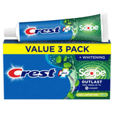Crest Complete Whitening + Scope Outlast Mint toothpaste box