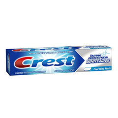 Tartar protection graphic on Crest toothpaste packaging