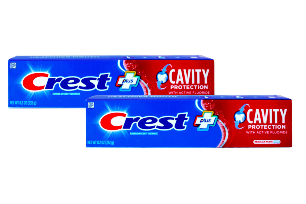 Front view of Crest Toothpaste 8.2 oz Pack of 2 box