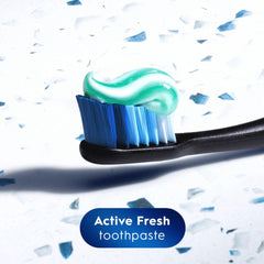Crest toothpaste label highlighting 5.5oz size