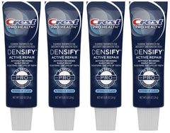 Pack of four Crest Densify PRO-Health Intensive Clean toothpaste tubes (travel size) - 0.85 oz each