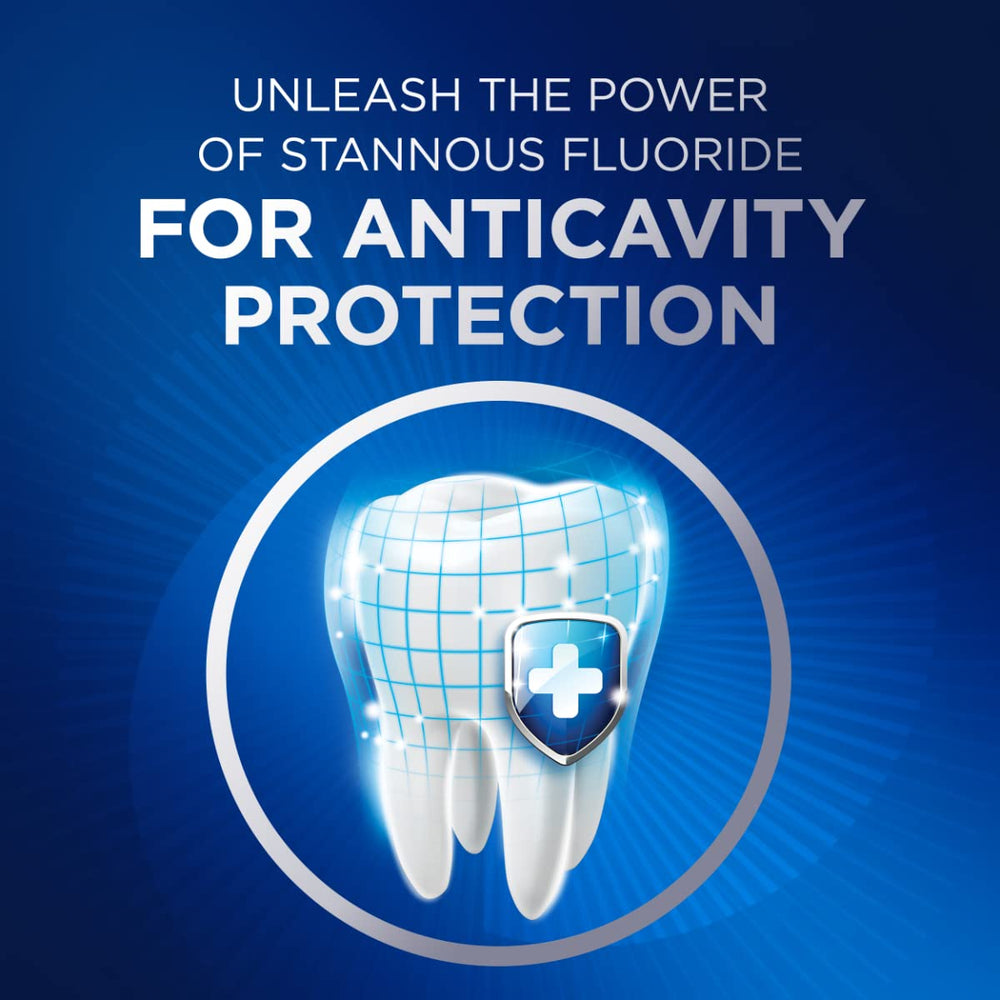 Close-up of Crest Densify PRO-Health toothpaste tube label
