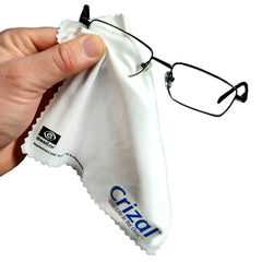 Crizal 2-pack microfiber cloths in wrapper
