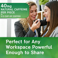 Crobirware Energy & Focus Gum spearmint close-up highlighting flavor and freshness