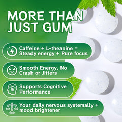 Crobirware Energy & Focus Gum sugar-free label on packaging