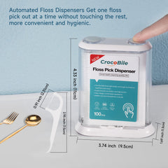 CrocoBile Advanced Clean Floss Picks close-up