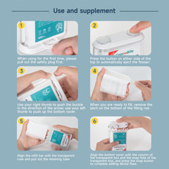 CrocoBile floss dispenser compatible with floss sticks