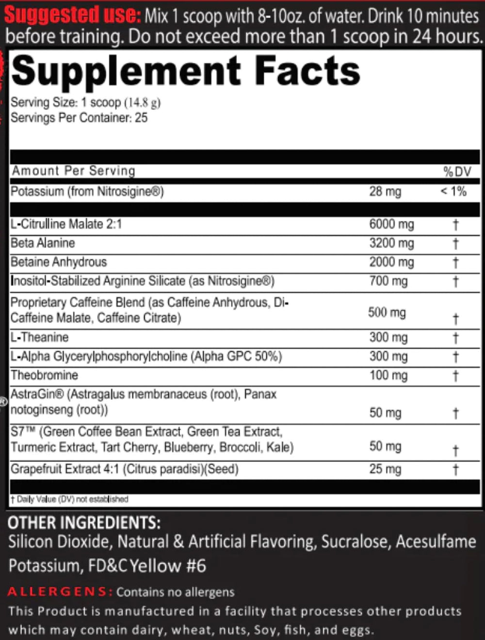 Crucible Pre-Workout Powder bottle close-up - Florida Sunshine branding