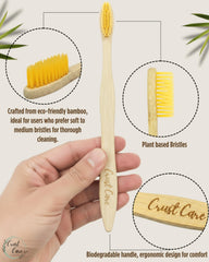 Two bamboo tongue cleaners included in the set
