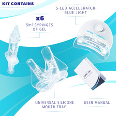 Universal silicone mouth tray included in the kit