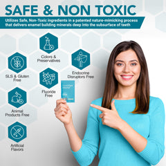 Vegan and gluten-free CrystLCare strip label