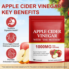 CSDLQNF ACV gummies with the Mother label emphasizes authentic full spectrum ingredients for gut friendly benefits.