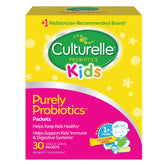 Culturelle Kids Daily Probiotic Packets box for ages 3+ with 30-count package