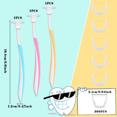 300 dental floss refill heads included with Cunhill set
