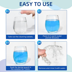Tablets soaking cups and tableware for stain removal