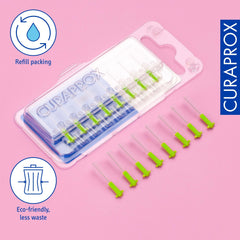 Ultra-thin Cural filament detail on Curaprox CPS 011 Prime refill brush