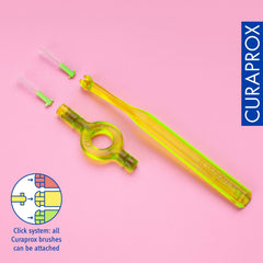 Curaprox CPS 011 Prime refill being used to clean between teeth