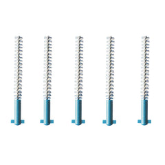 Close-up of blue CPS 22 Strong & Implant brush showing crescent bending capability