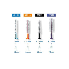 CPS 22 Strong & Implant brush with long bristles for cleaning large interdental spaces