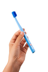 Close-up of ultra-soft bristles on Curaprox CS 5460 toothbrush